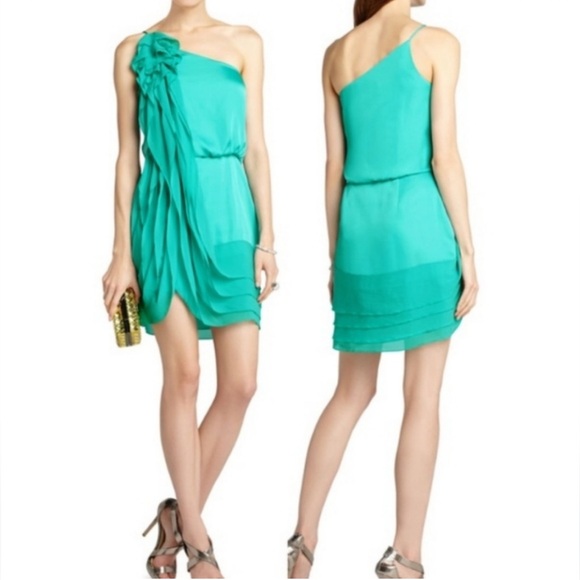 BCBGMaxAzria Blue asymmetrical Dress - Picture 3 of 13